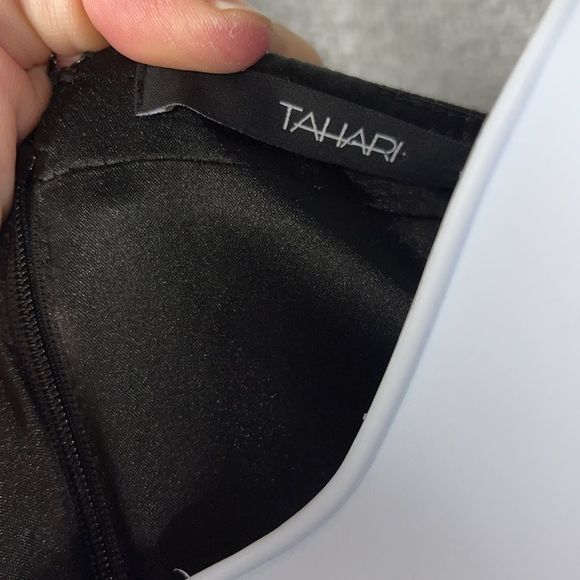 Tahari. Women’s black zip up dress. AS IS - Picture 2 of 11